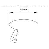 Round, recessed aluminum reflector Razanj