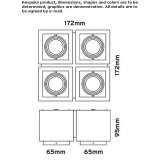 Multi-point steel ceiling spotlight Ulmen