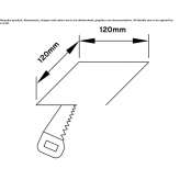 Recessed square aluminum reflector Sinn