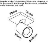 Adjustable aluminum LED ceiling spotlight Seaholme