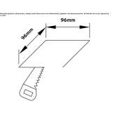 Recessed square aluminum reflector Sinn