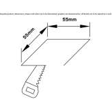 Recessed square reflector in die-cast aluminum Ouddorp