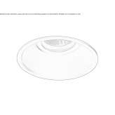 Round recessed spotlight with dimmer Pompey