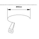 Round, recessed aluminum reflector Tole