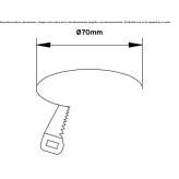 Recessed square reflector in die-cast aluminum Razanj