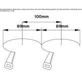 Multi-point, recessed aluminum reflector Domburg