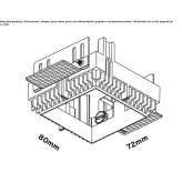 Recessed square reflector in die-cast aluminum Ouddorp