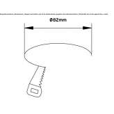 Round, recessed aluminum reflector Ouddorp