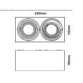 LED ceiling spotlight with dimmer Terenure