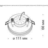 Plastic reflector Caban