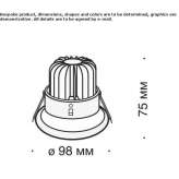 Round recessed LED spotlight made of powder-coated aluminum Yaroomba