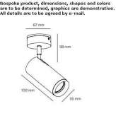 Adjustable aluminum LED spotlight with dimmer Urla