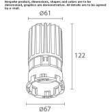 Recessed round aluminum LED spotlight Skalite