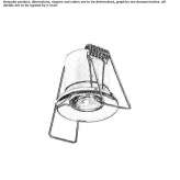 Round recessed LED spotlight Baga