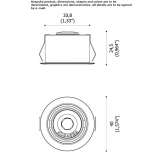 Recessed, adjustable aluminum LED reflector Oteleni