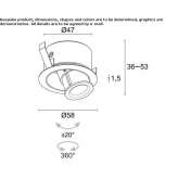 Adjustable round LED reflector Dewsbury