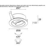 Adjustable round LED reflector Dewsbury