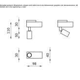 Round aluminum reflector Kurnach