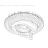 Recessed, adjustable, round, brass spotlight Mullheim
