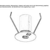 Round recessed LED spotlight Baga