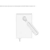 Adjustable LED spotlight for wall mounting Cicala