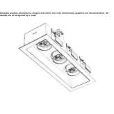 Multi-point recessed LED spotlight Saerbeck