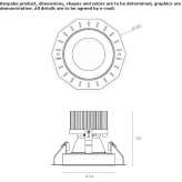 Round recessed LED spotlight Aberdeen