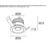 Round LED spotlight for suspended ceilings Dewsbury