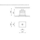 Recessed square AirCoral® LED spotlight Lovas