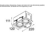 Recessed ceiling spotlight Lochearn