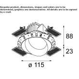 Recessed LED spotlight Tanir