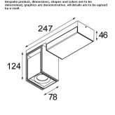 Adjustable LED spotlight for wall mounting Itabera