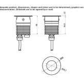 Round, recessed aluminum reflector Bunde