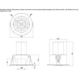 Semi-recessed, adjustable aluminum reflector Terralba