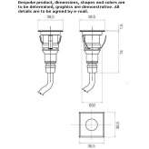 Aluminum recessed LED reflector Loches