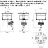 Recessed, adjustable aluminum LED reflector Terfens