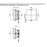 Semi-recessed square methacrylate reflector Calcara