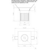 Square aluminum LED reflector Dasice