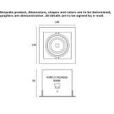 Semi-recessed, adjustable aluminum reflector Jesup