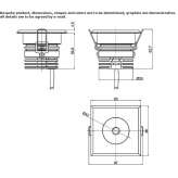 Recessed square aluminum reflector Bunde