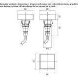 Recessed square aluminum reflector Hard