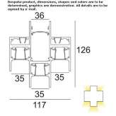 Aluminum linear lighting profile for LED modules Nukerke