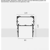 Aluminum external linear profile Wandong
