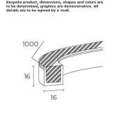 Polyurethane linear lighting profile for LED modules Zurawica