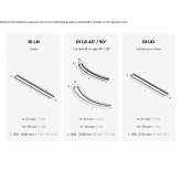 Metal linear lighting profile for LED modules Torno