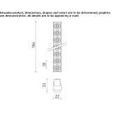 Ceiling linear lighting profile for downlights Cucaita