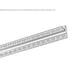 Aluminum linear lighting profile Majagua