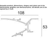 Aluminum linear lighting profile for LED modules Cublac