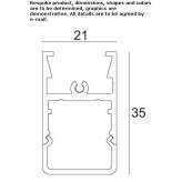 Aluminum linear lighting profile for LED modules Kolbaeck