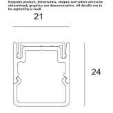 Aluminum linear lighting profile for LED modules Kolbaeck